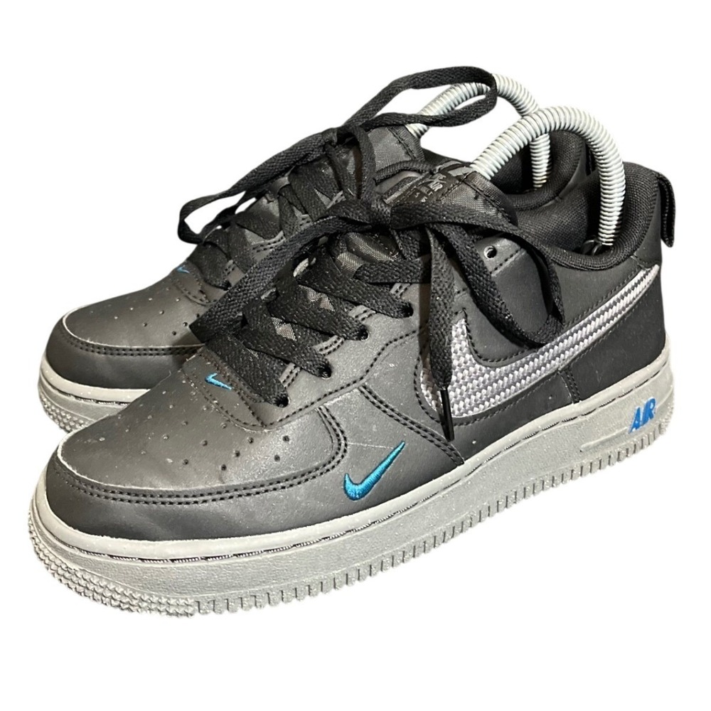 Nike AIR FORCE 1 JSP GS 'BLACK IRON GREY' YOUTH 5Y/Women's Size 6.5 DR8669 001